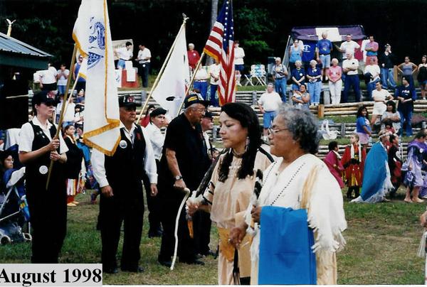 Judy and Stella at Mohican Powwow